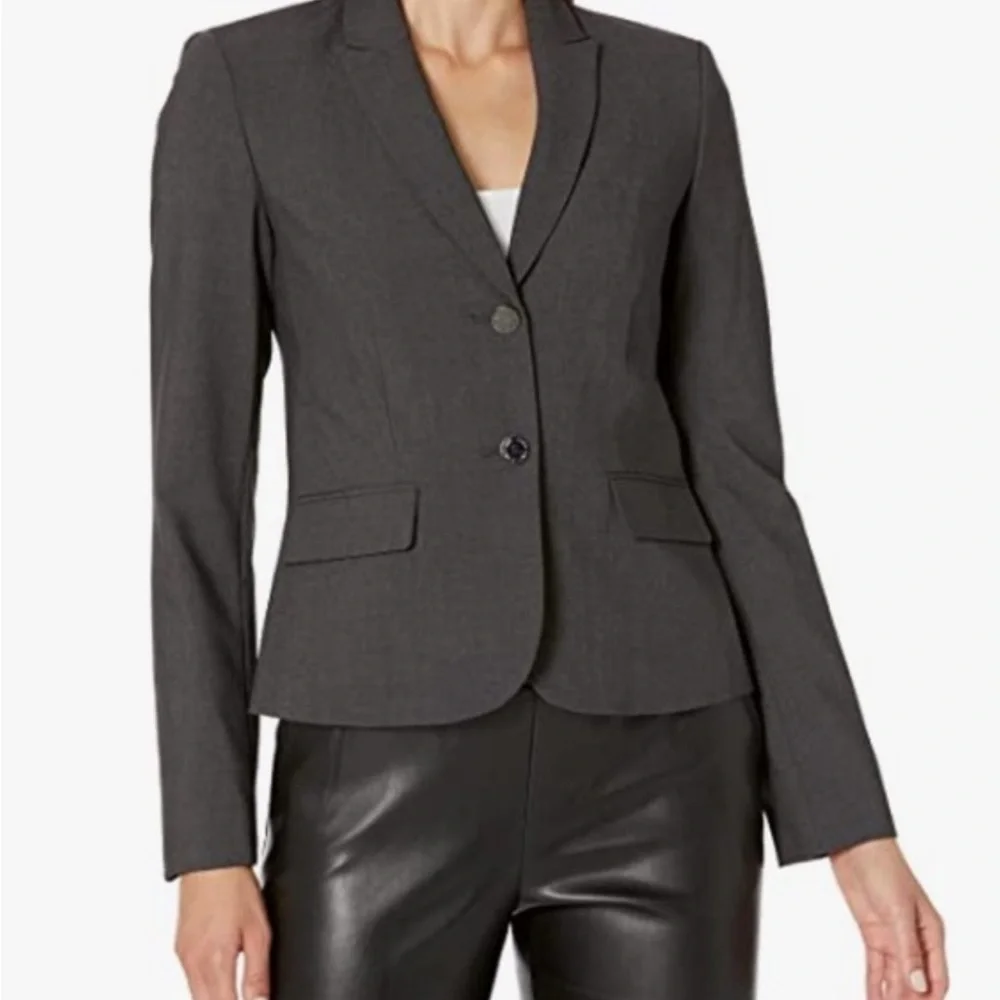 Calvin Klein Women’s Gray Blazer - Picture 2 of 2